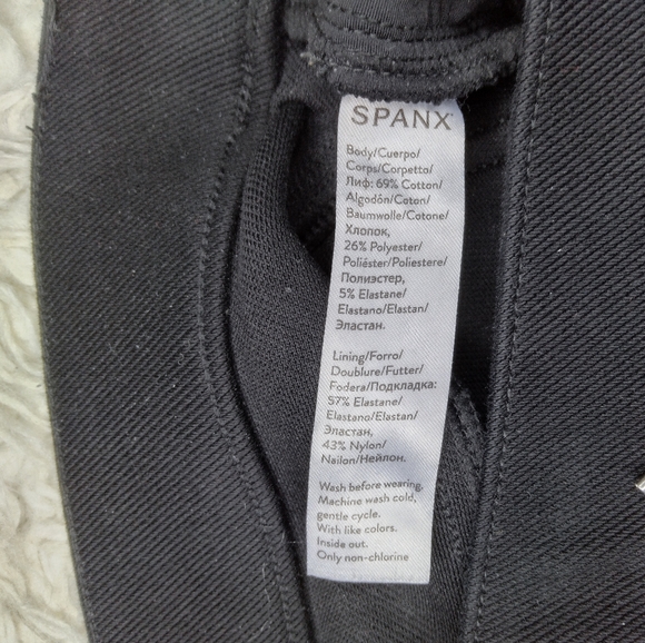 Spanx Black Jean-ish Ankle Leggings Jeggings Size M - Picture 7 of 10